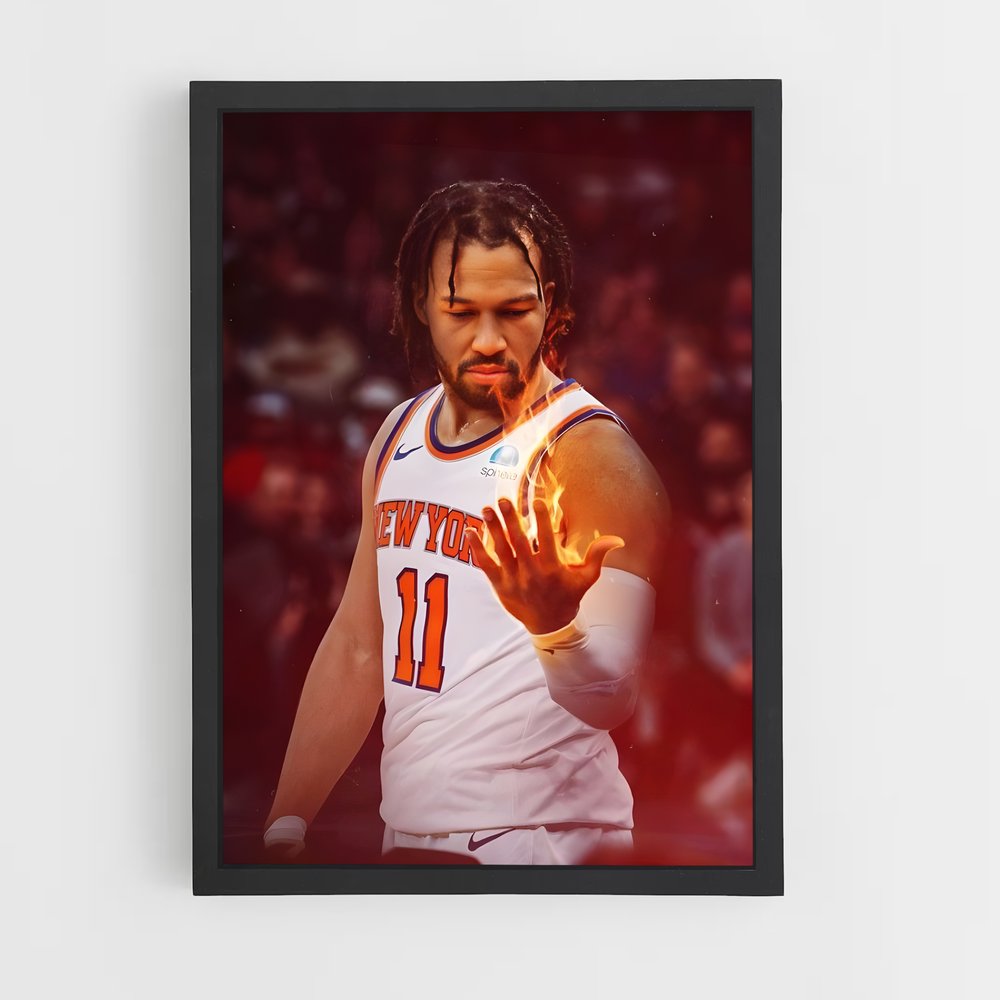 Poster Jalen brunson dribble – affiche Basketball (vue 2)